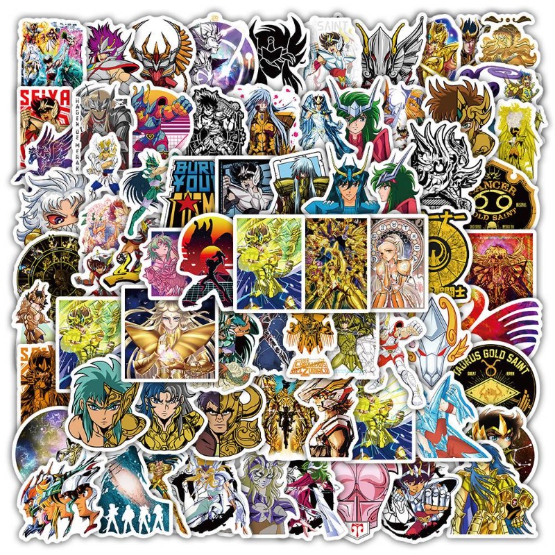Anime Cosplay Diy - Autocollants de dessin animé Saint Seiya,