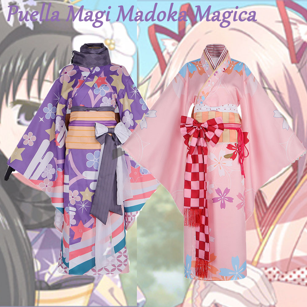 Anime Cosplay Diy - Peignoir Kimono Cosplay Puella Magi Madoka
