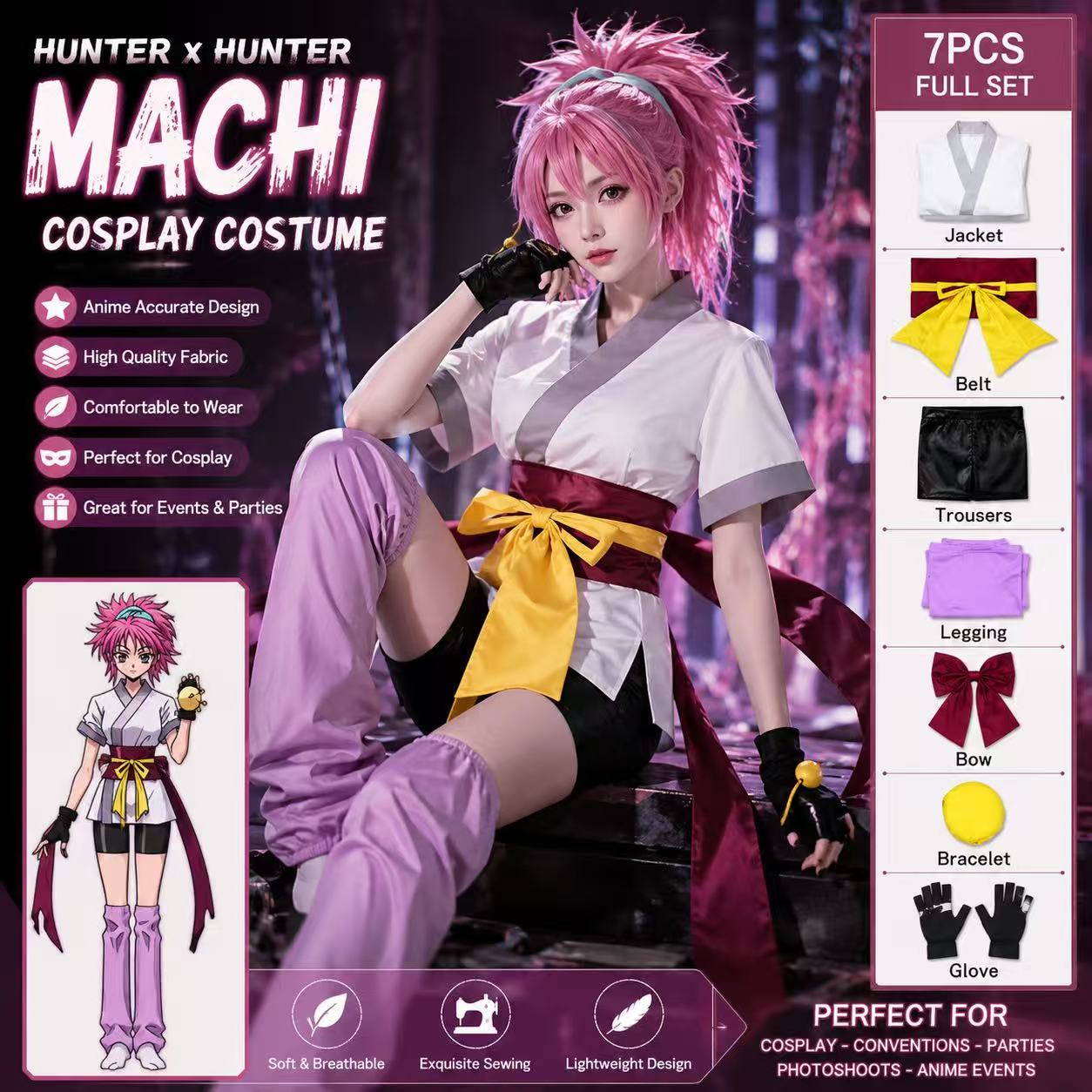 Hunter X Hunter Uniform - Costume de cosplay Hunter X Hunter
