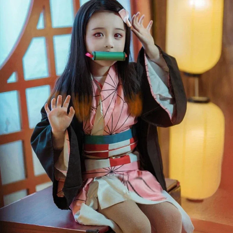 Anime Cosplay Toddler - Costume de cosplay Anime Kamado Nezuko,