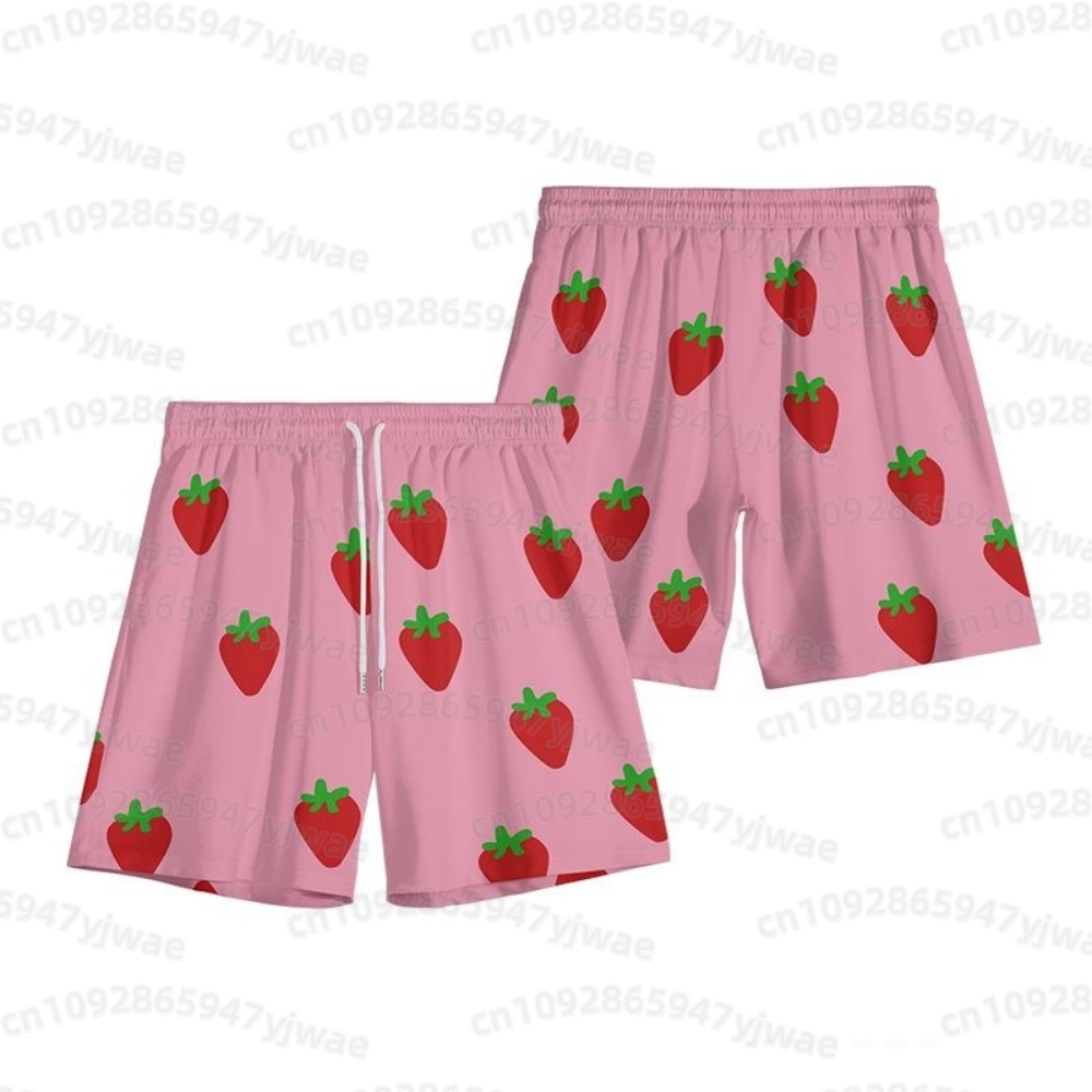 Short rose à motif fraise pour - Anime Cosplay Party avis et prix
