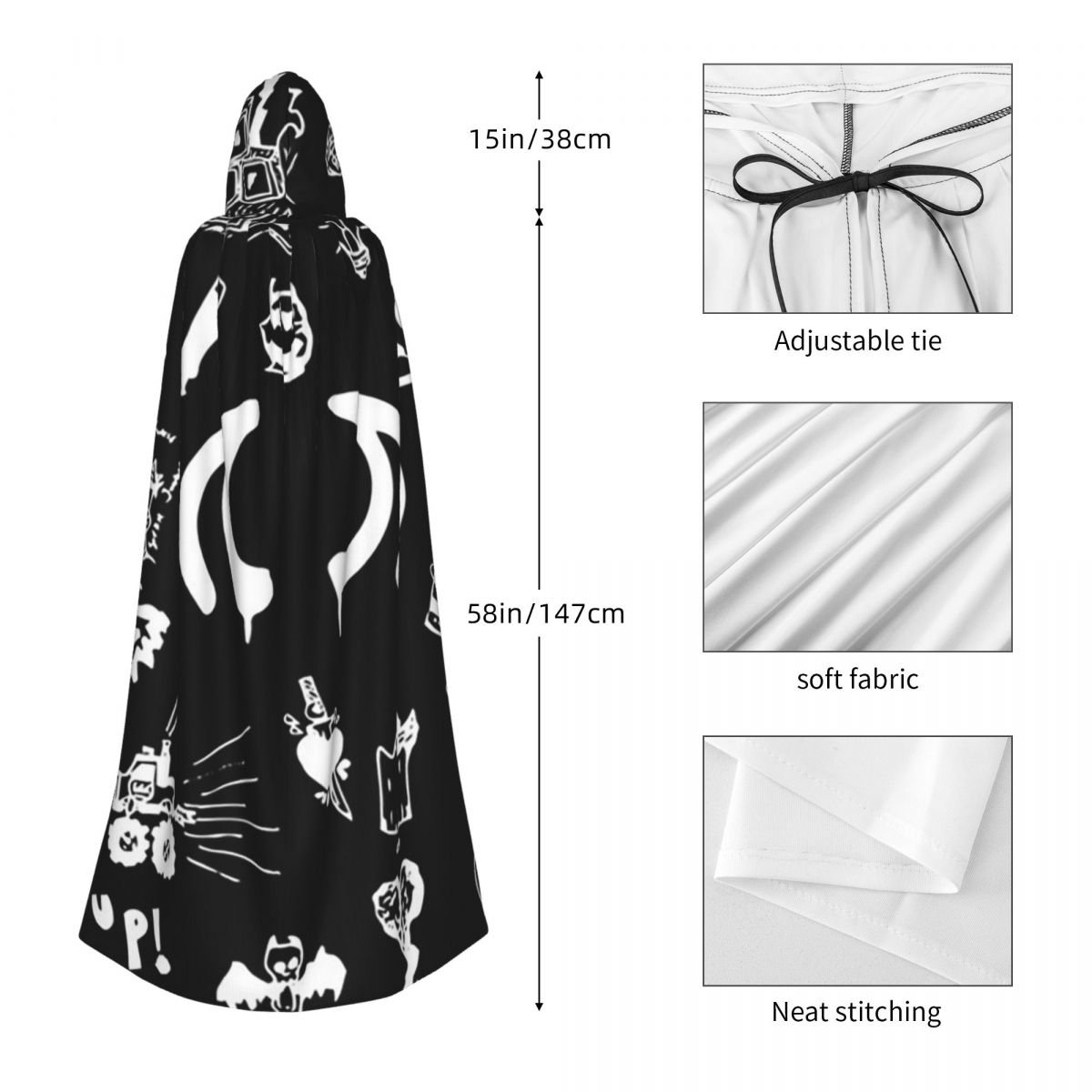Cape longue à capuche Yungblud - Anime Cosplay Drawing avis et prix
